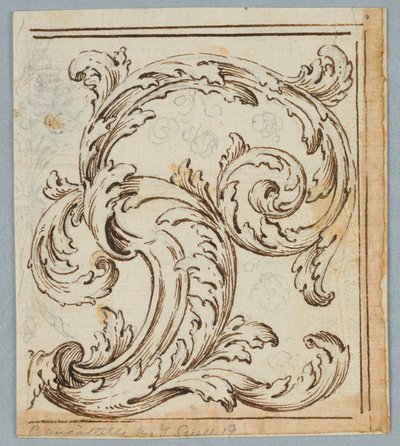 Rinceau-Design, 1725–1750 von Unknown